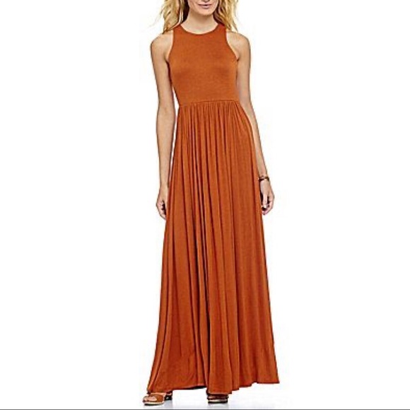Daniel Cremieux Dresses & Skirts - Cremieux Racerback Rust Maxi Dress -size small